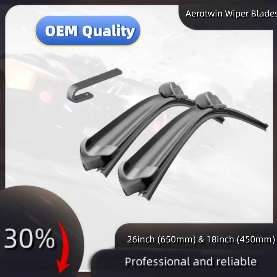 

Aerotwin Wiper Blades Pair of 26inch (650mm) & 18inch (450mm)