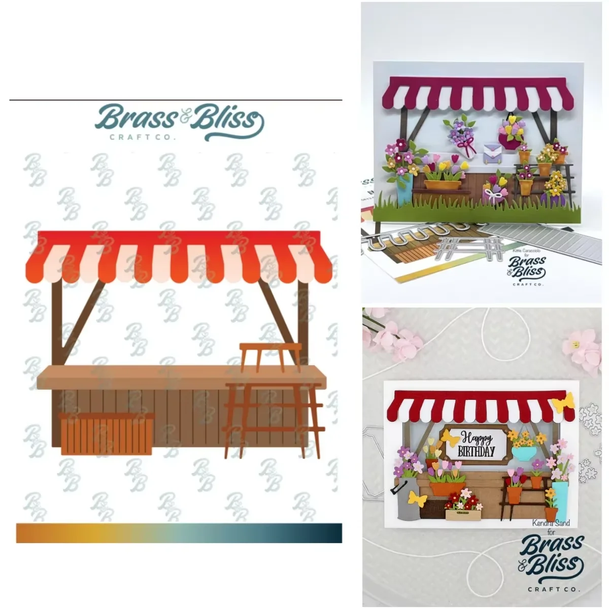 Spring Flower Collection Farmers Market Wooden Fence Metal Cutting Dies DIY Scrapbook Card Craft Template Decoration 2026 New