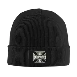 West Coast-gorros de punto para hombre y mujer, gorro Unisex de punto con diseño de Cruz de Hierro, estilo Hip Hop, para invierno