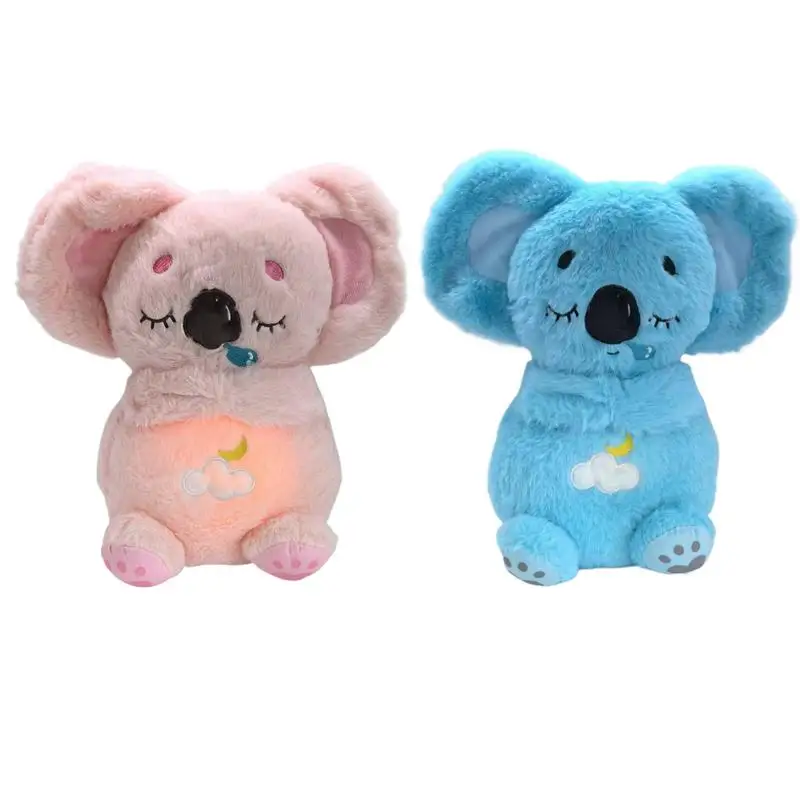 Relief Koala Breathing Stuffed Animal Plush Serenity Animal 4 Modes Adjustable Sleeping Koala With Musical Lights And Rhythmic