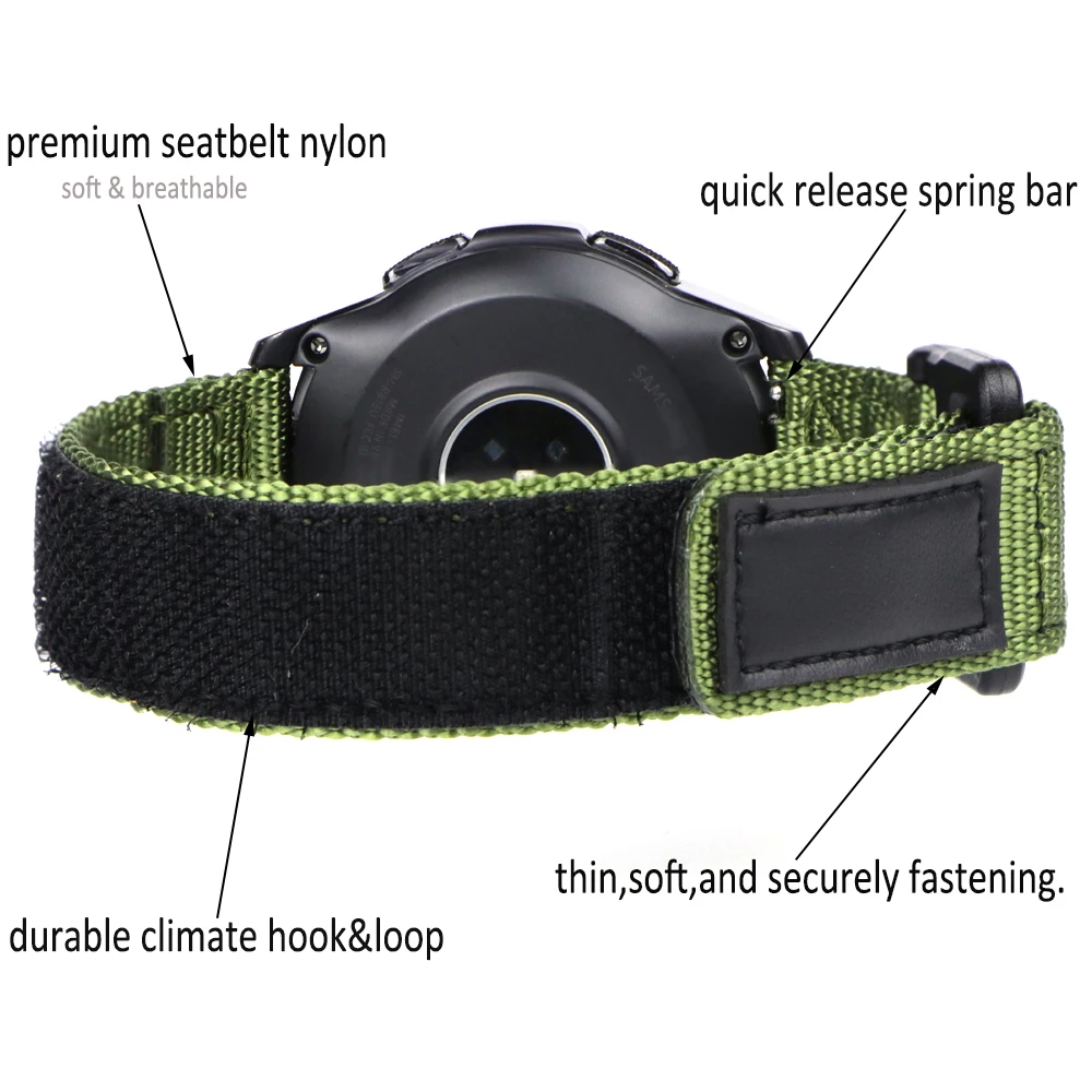 20mm 22mm Nylon Wrist Band Men Women Universal Waterproof Bracelet Belt For Omega For Seiko Watch Strap image 6