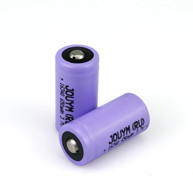 2024 New 2PCS/4PCS 16340 Li-ion Battery RCR123A 3.7V Battery 650mAh Rechargeable Battery