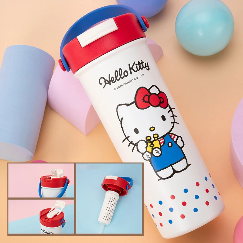 X&W Hello Kitty Insulated Tumbler High-Value Cute 316 Stainless Steel Water Bottle Portable Insulated Mug for Girls Birthday