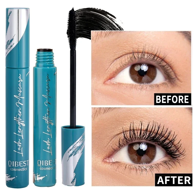 Mascara Impermeabile 4D Fibra Ciglia Allungamento Curling Spessa Estensione Ciglia Occhi Trucco Volume di Lunga Durata Mascara Cosmetici