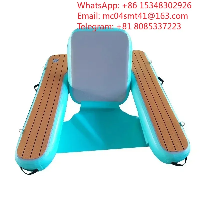 Portable Inflatable Water Floating Sofa Fold‑Up Floating Row Rest Seat For Sea Pool  Water Recreation Leisure Floating Accessory