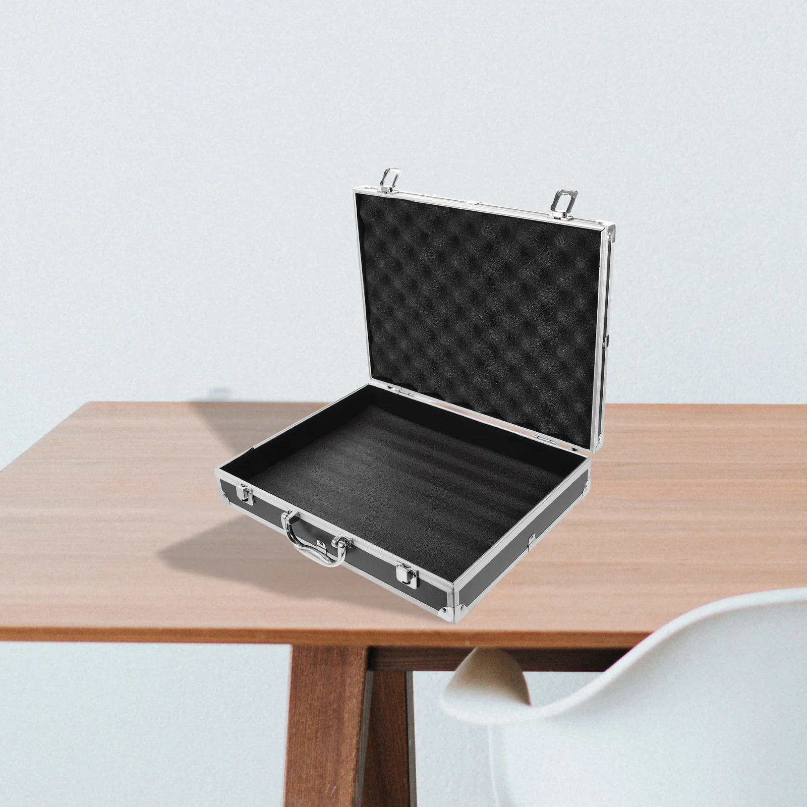 Toolbox Storage Case Aluminum Flight Caseequipment Universal Solid Hard Carrying Black Cases Lockable Official Documents