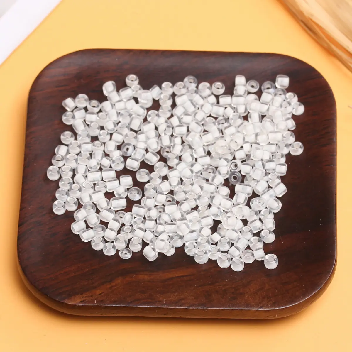 100-1000pcs 2-4mm Dye Core Mini Loose Glass Seed Beads Handmade Earrings Necklace Bracelet For Jewelry Making Wholesale