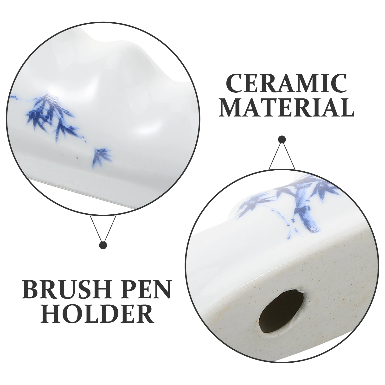 

Calligraphy Pen Holder Ceramic Brush Rest Multi Functional Pen Rack for Writing Brush Sumi Pens Painting Tools Office Study