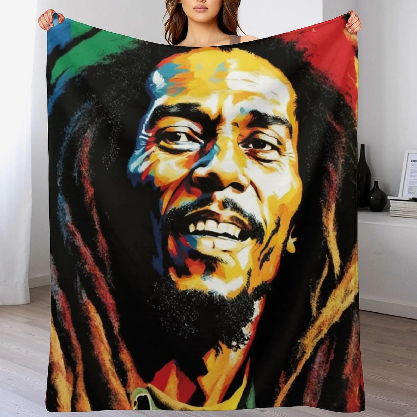 Bob Marley Throw Blanket Air Conditioner Soft Blanket for Office Home