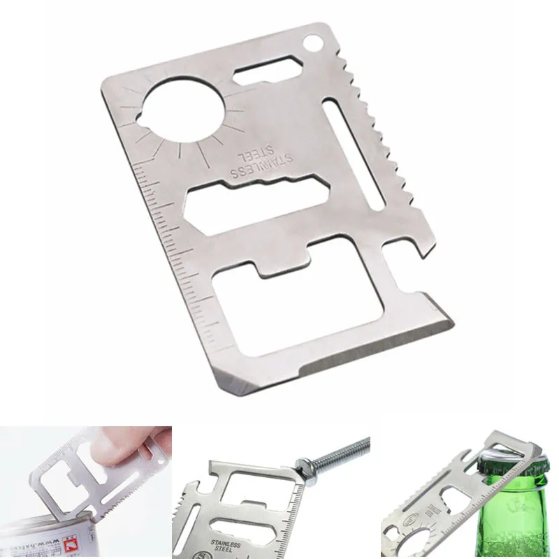 Multi Tool Card Compact and Versatile 14 IN 1 Multi Function Survival Tool Card Perfect for Outdoor Adventures