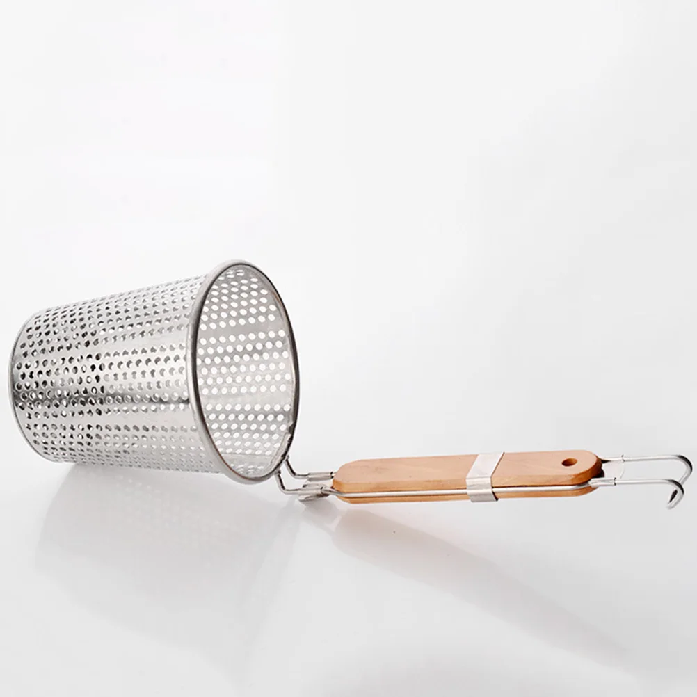 

Stainless Steel Food Strainer Basket 12.5Cm Fine Mesh Corrosion Resistant Lightweight Kitchen Sieve For Pasta Dumplings Noodles