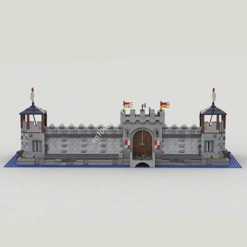 

3176 шт. MOC Castle часть one, строительные блоки, коллекционный для взрослых, детская модель, конструкция, сделай сам, сборка, рождественская игрушка, подарок