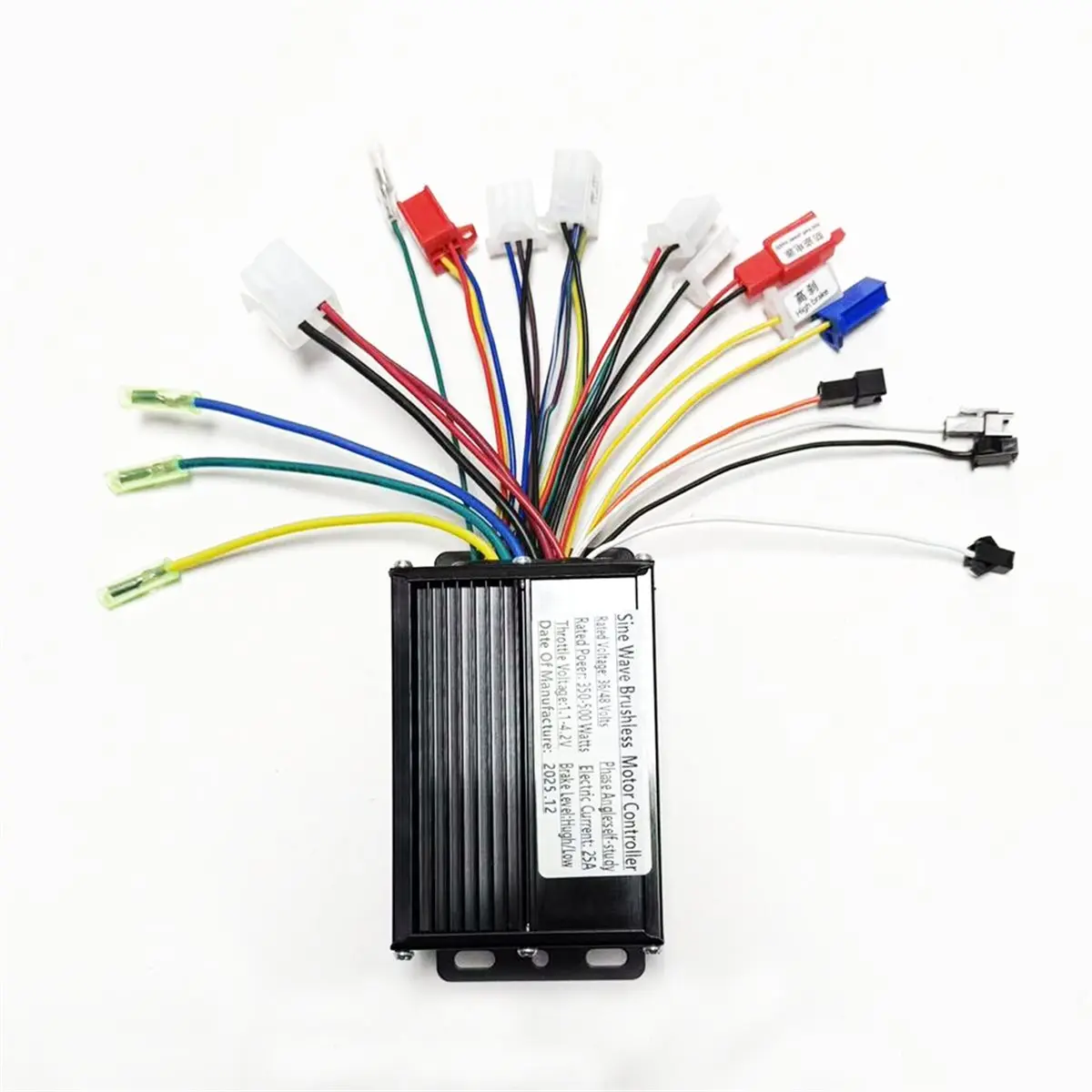 REST 36V/48V 350W 25A Sine Wave Brushless Motor Controller for Electric Bicycles and Motorcycles