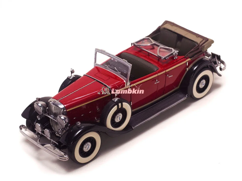 SunStar 1:18 For 1932 Lincoln KB Replica Alloy Car Model 1932 Lincoln KB No. 6166 Classic Cars Collectible Ornaments Gifts