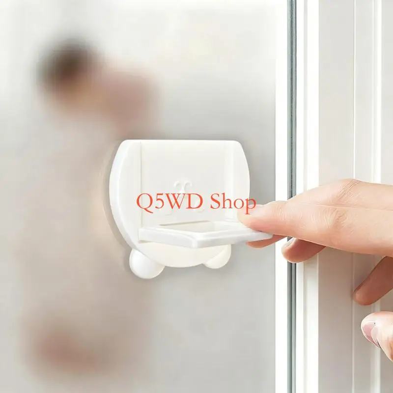 

Q5WD Sliding Window Door Security Locks Childproof Design Easy Installation Strong Adhesive Backing Universal Fit For Home