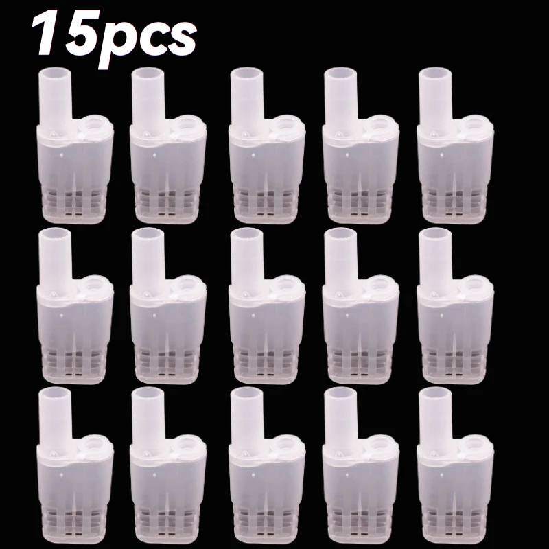 15Pcs Rabbit Ear Queen Cage, Plastic Bee Isolator Clip, Beekeeping Tool for Intro, Splitting & Anti-Escape, Indoor Outdoor Use