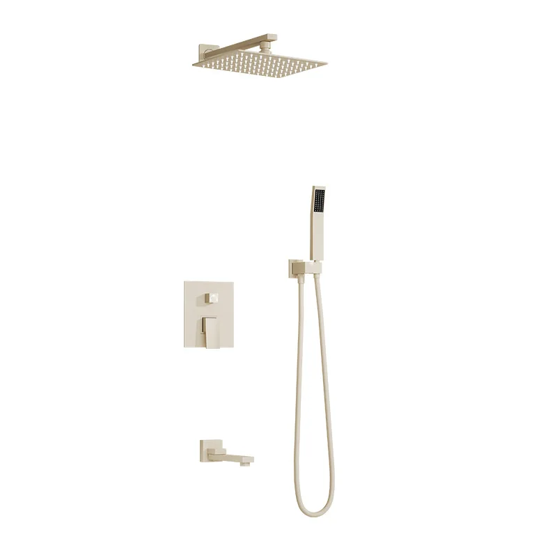 

Скрытый душ молочно-белого цвета для домашнего использования, душевой набор, гостиница и проживание в семье.