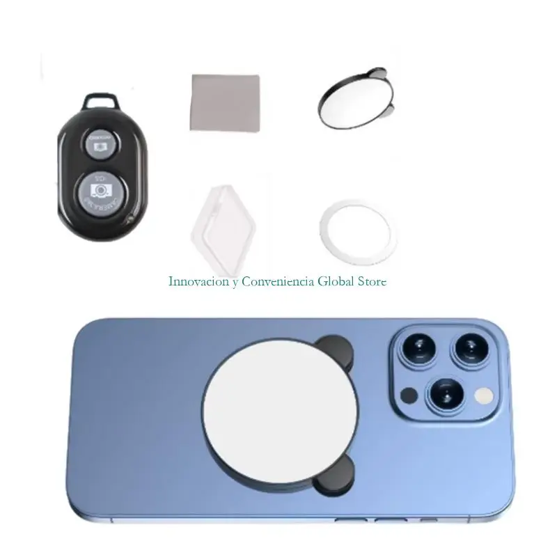 Phone Selfie Mirror with Remote Control set for Vlog Live Streaming D2RC
