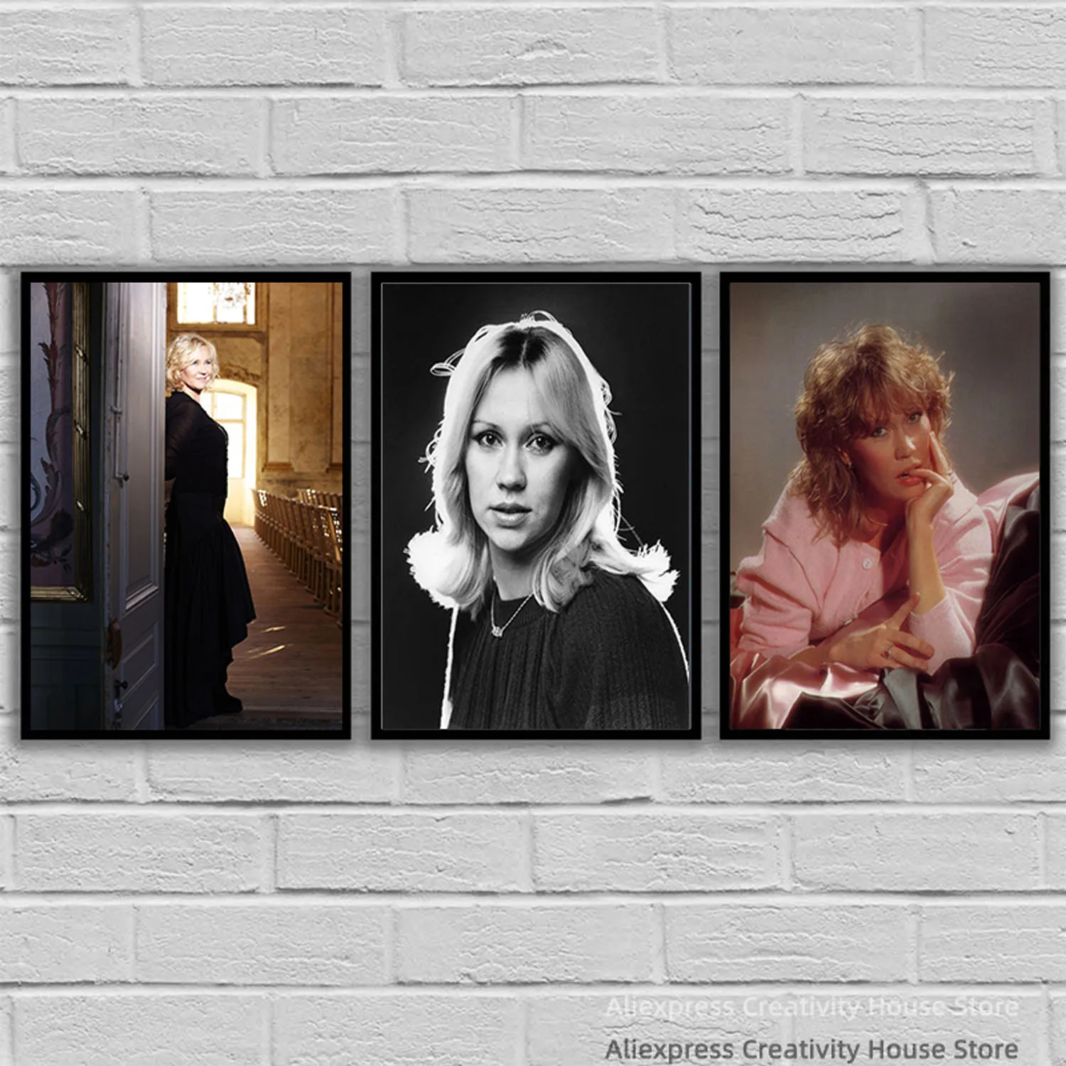 Agnetha Faltskog Singer Band Cover Album Music Star Celebrity Wall Art Poster Canvas Posters and Prints Canvases Painting Home D