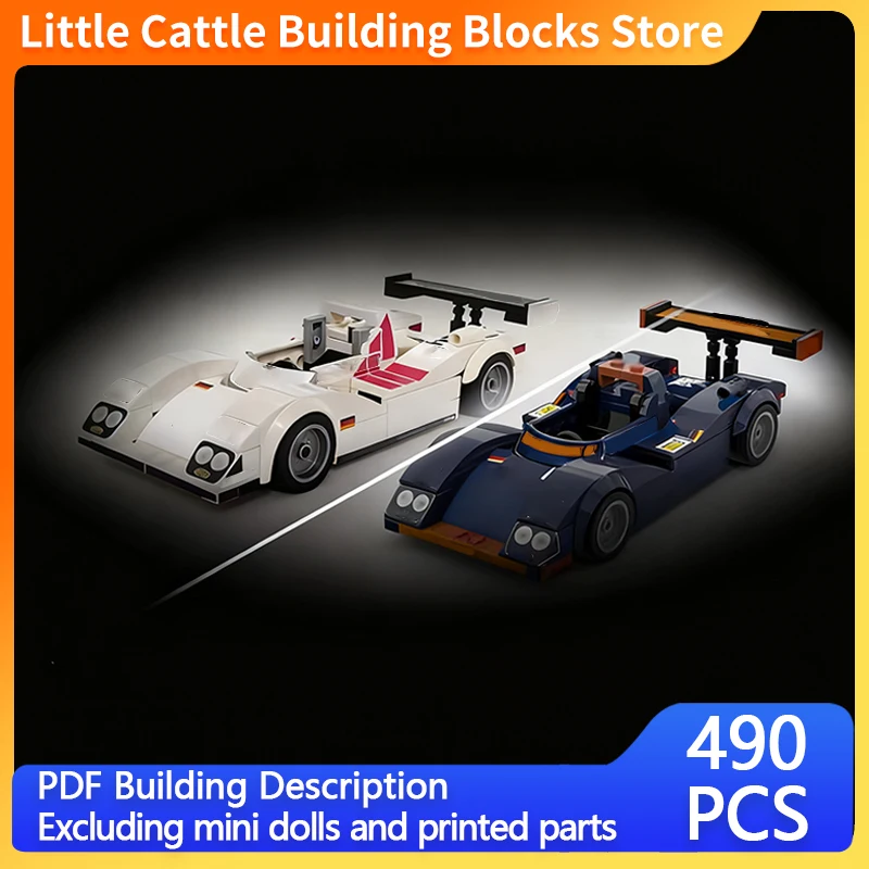 Speed Racing Car Model MOC Building Bricks WEC IMSA Le Mans Modular Technology Children Holiday Gifts Assemble Toys Suit
