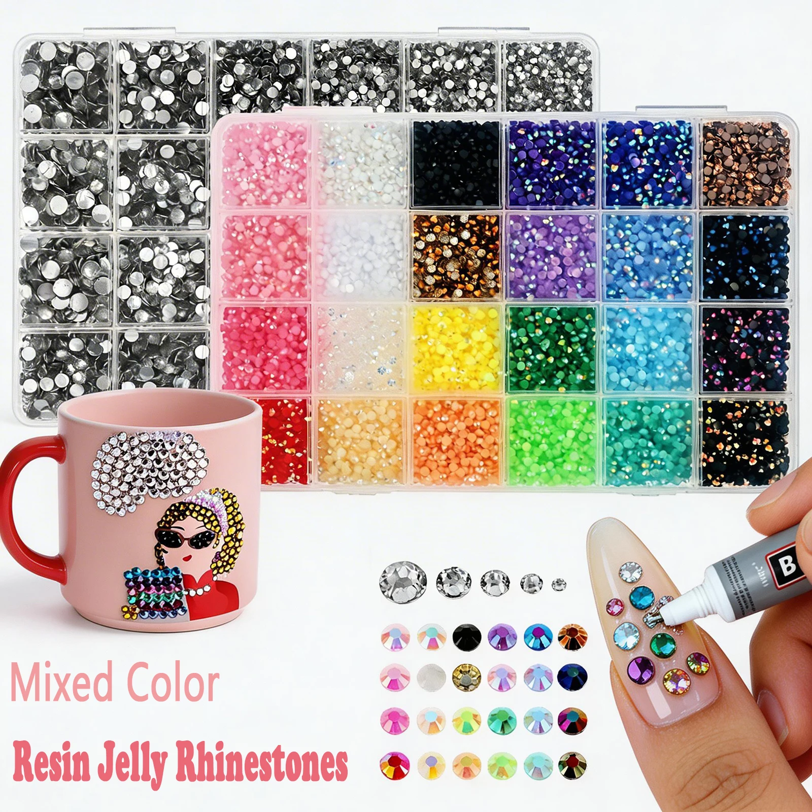 

Разноцветные смоляные стразы-желе для декора ногтей, рукоделия, украшения телефонов, одежды, DIY-декора и поделок