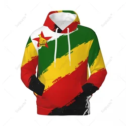 Unisex Zimbabwe Flag Color Hoodie 3D Men Women Harajuku Sweatshirt Pullover Hoodies Polyester Casual