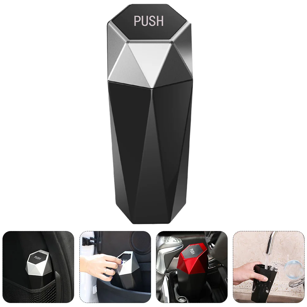 

Car Trash Bin Can Garbage Pocket Water Cup Storage Holder Rack Vehicle Mini In-vehicle