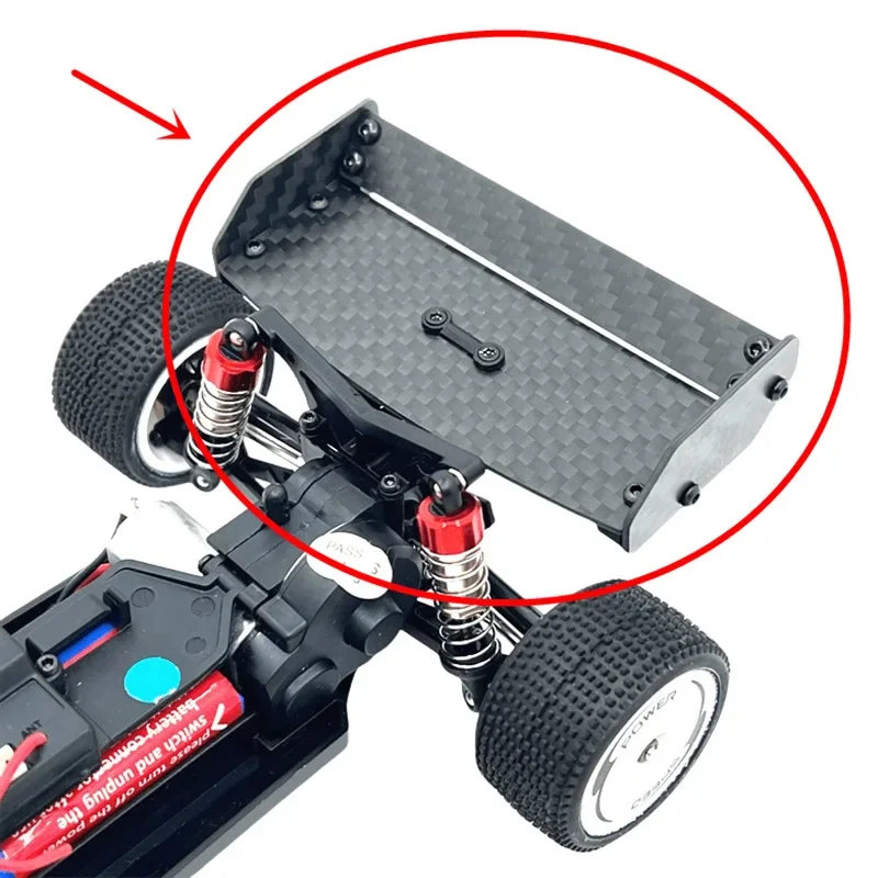 Carbon Fiber Tail Wing Rear Spoiler for WLtoys 1/24 244016 LOSI 1/24 Micro-B