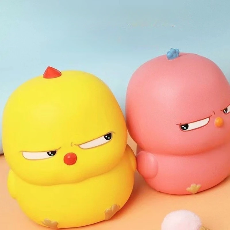 Cute Little Yellow Chicken Squeeze Toy for Stress Relief, PU Anti-pressure Toy for Kids, Perfect for Festive Gifts