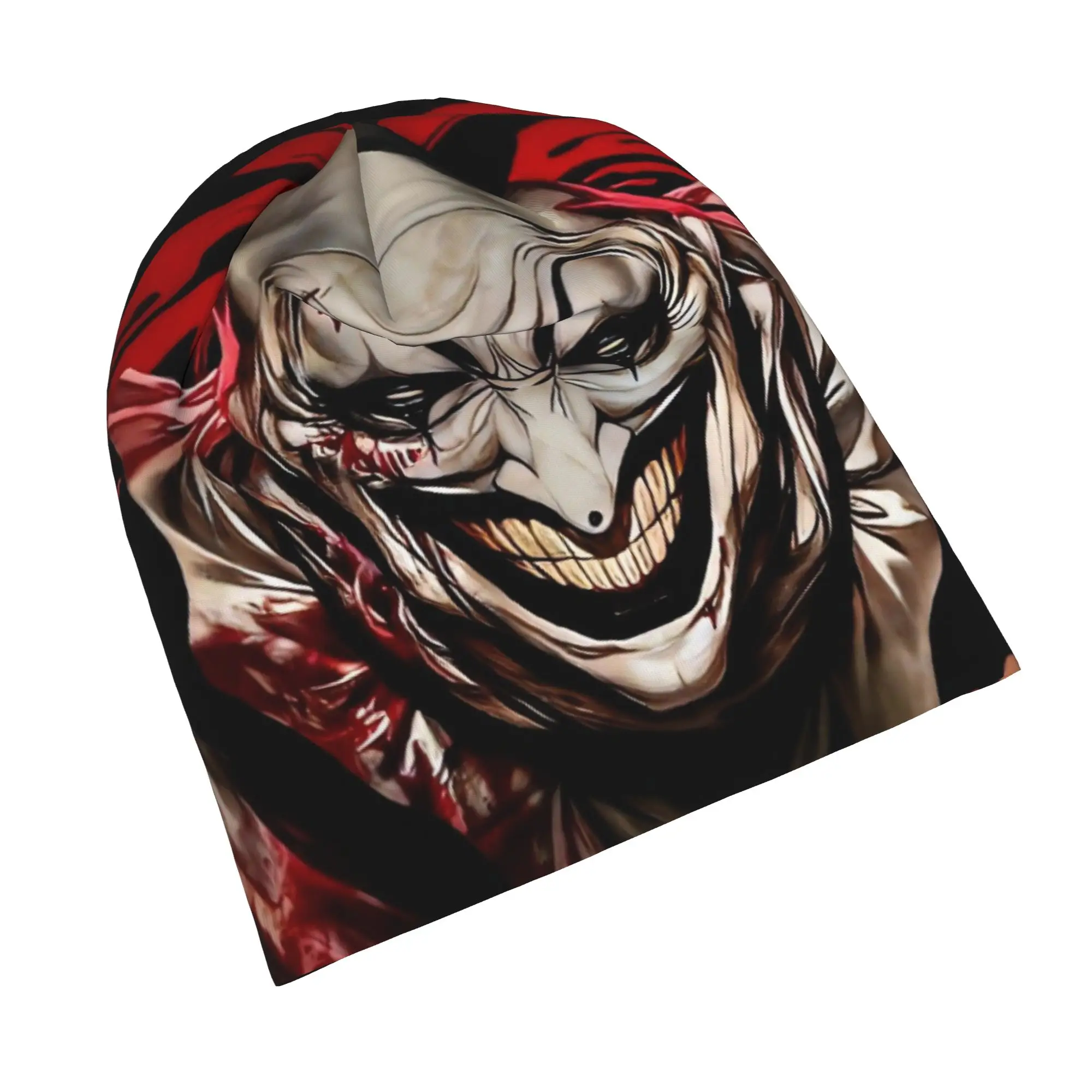 Terrifier Bonnet Hat Goth Outdoor Horror Movie Skullies Beanies Hat Men's Women's Warm Dual-use Cap