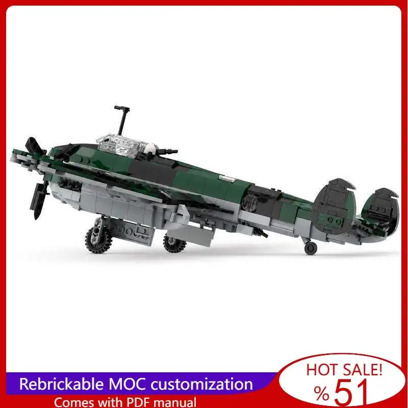 NEW 1116PCS Petlyakov Pe 2 Classic Set Soviet War Series Dive Bomber Aircraft Building Blocks DIY Gift Popular Home Display Toy