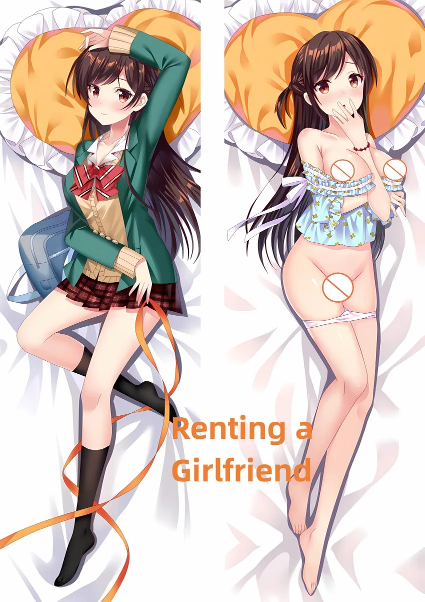 Dakimakura Anime Pillow Case Renting a Girlfriend Double-sided Print Of Life-size Body Pillowcase Gifts Can be Customized