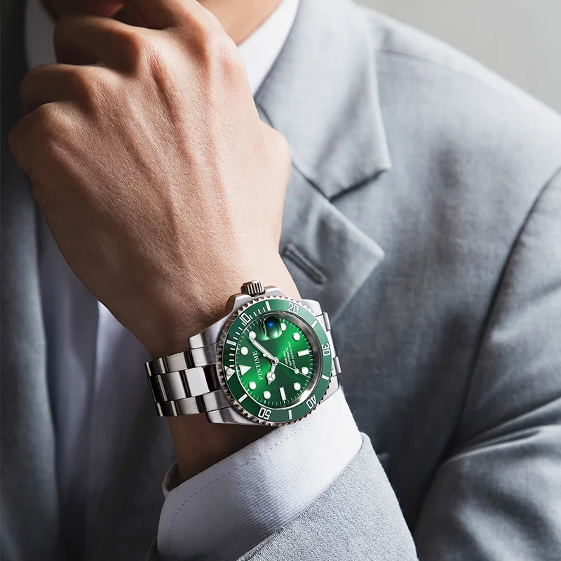 2024 New Classic Submarine Style Fashion Sports Night Light Waterproof Men's Mechanical Watch