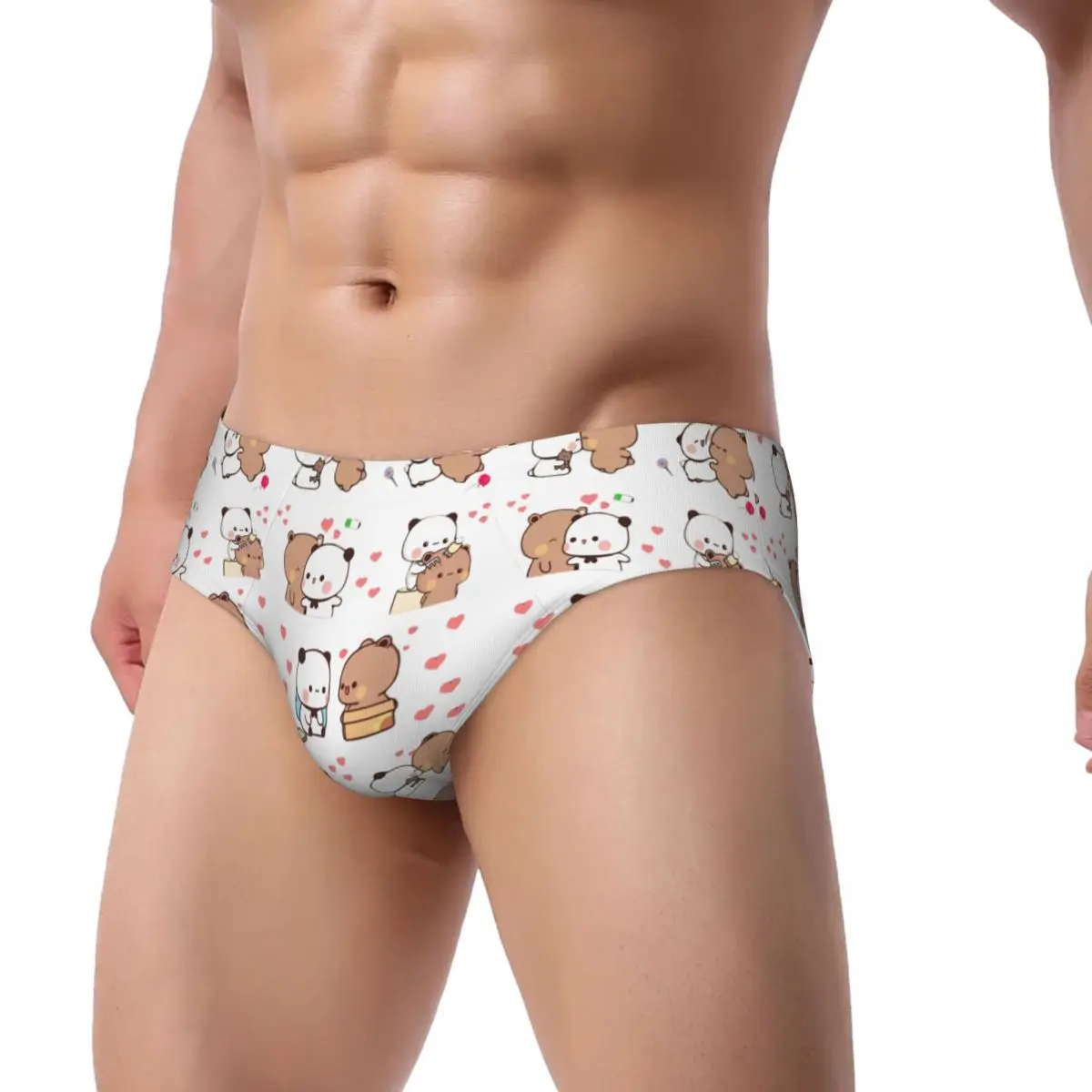 Custom Bubu Dudu Love Story Brief Panties Women Breathable Stretch Peach And Goma Underwear
