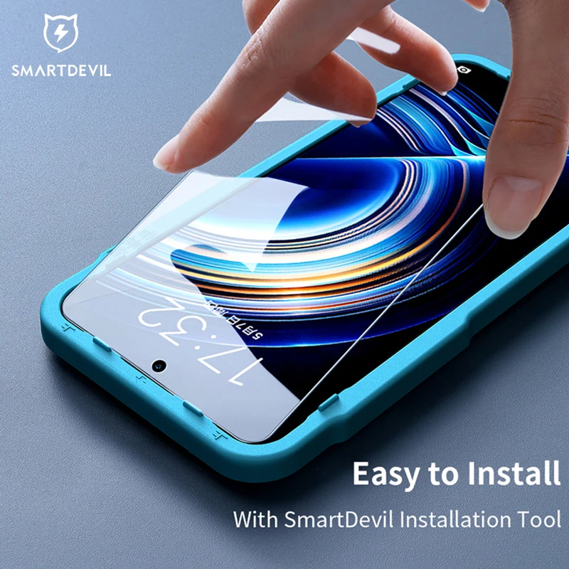 SmartDevil Kính Cường Lực Cho Xiaomi POCO F4 GT Tấm Bảo Vệ Màn Hình Cho Redmi K40 Chơi Game K50 K30 Màng Bảo Vệ 9H HD Kính