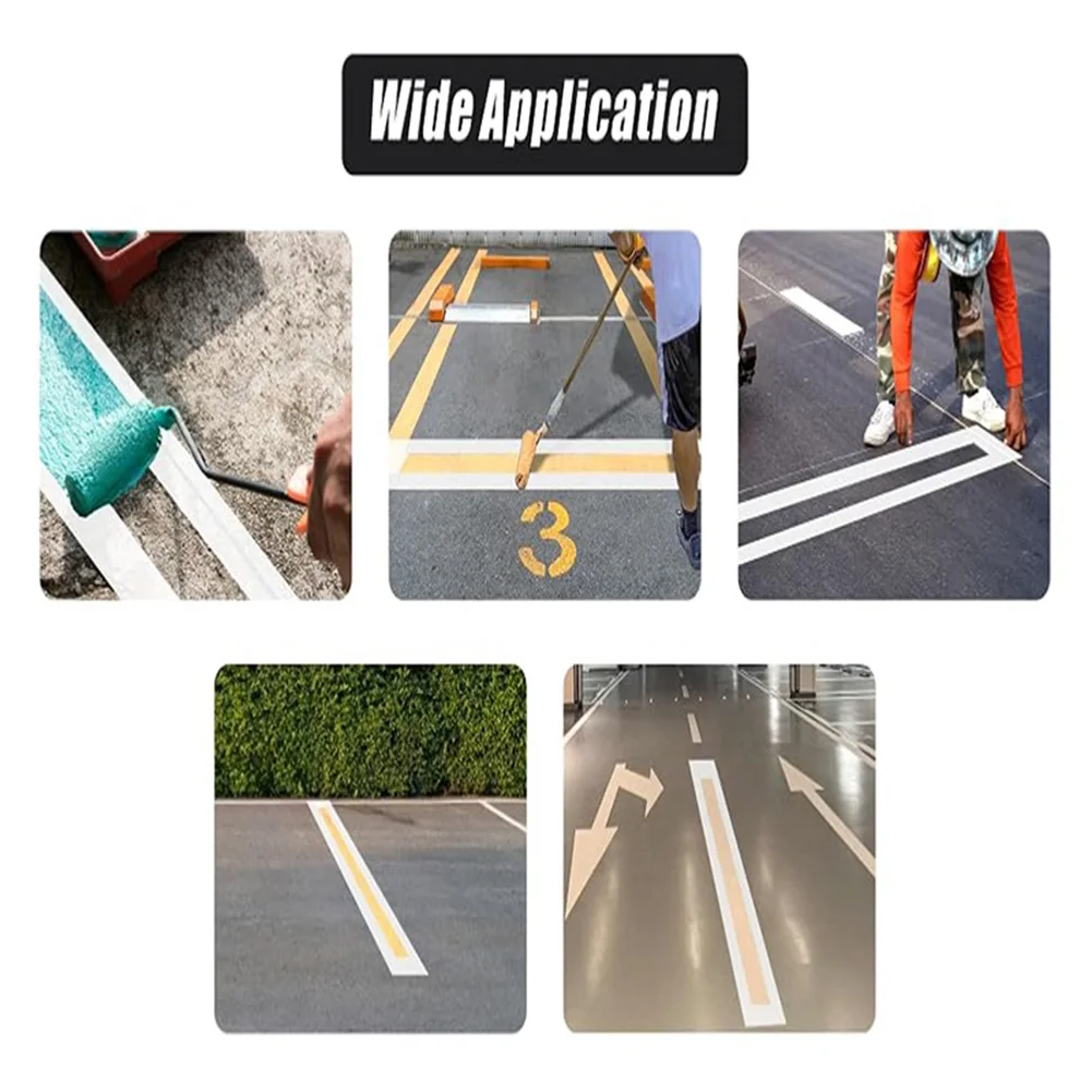 Parking Lot Line Stencil Pavement Straight Line Stencil Foldable Reusable 4 X 84 Inch For Roads Asphalt Concrete Spray Paint