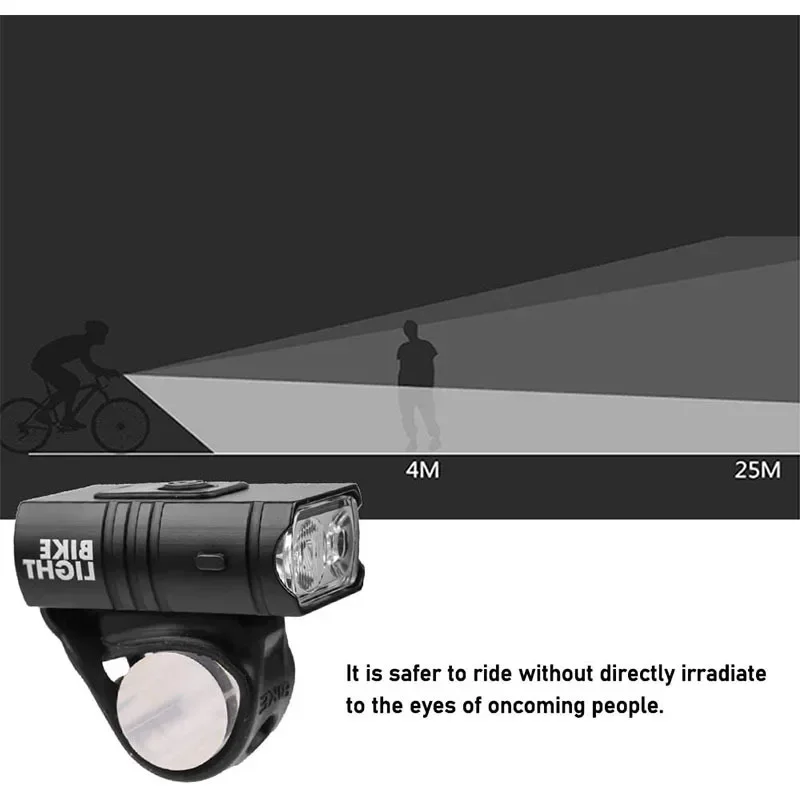 أضواء دراجة LED الدراجة الجبهة العلوي عرض الطاقة الجبلية MTB مقاوم للماء USB الدراجات LED الدراجة الجبهة مصباح