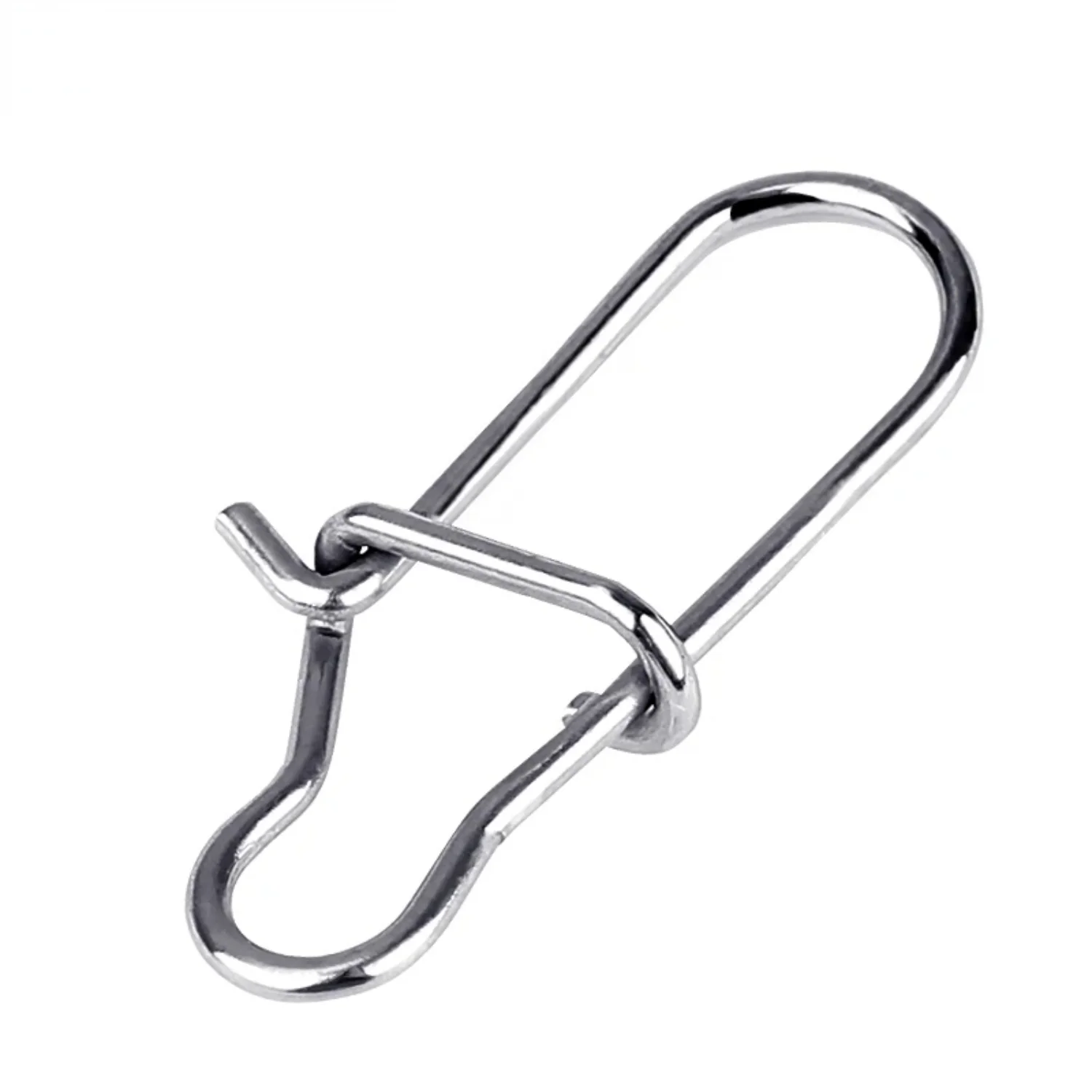 

100pcs Stainless Steel Snap Fishing Barrel Swivel Safety Snaps Fishhook Fishing Tackle Box Accessory tool lures