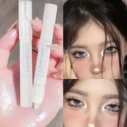 Glitter Highlighter Pen Pearlescent Lying Silkworm Pencil Waterproof Long-lasting Brightening Eyes Stick White Silver Eye Makeup