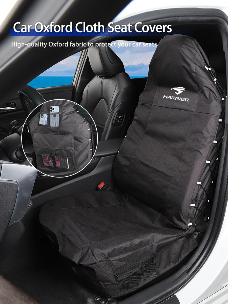 

Car seat cover with strap and storage bag style For Toyota Harrier Corolla Yaris Aygo Prius CHR Camry Auris Aven