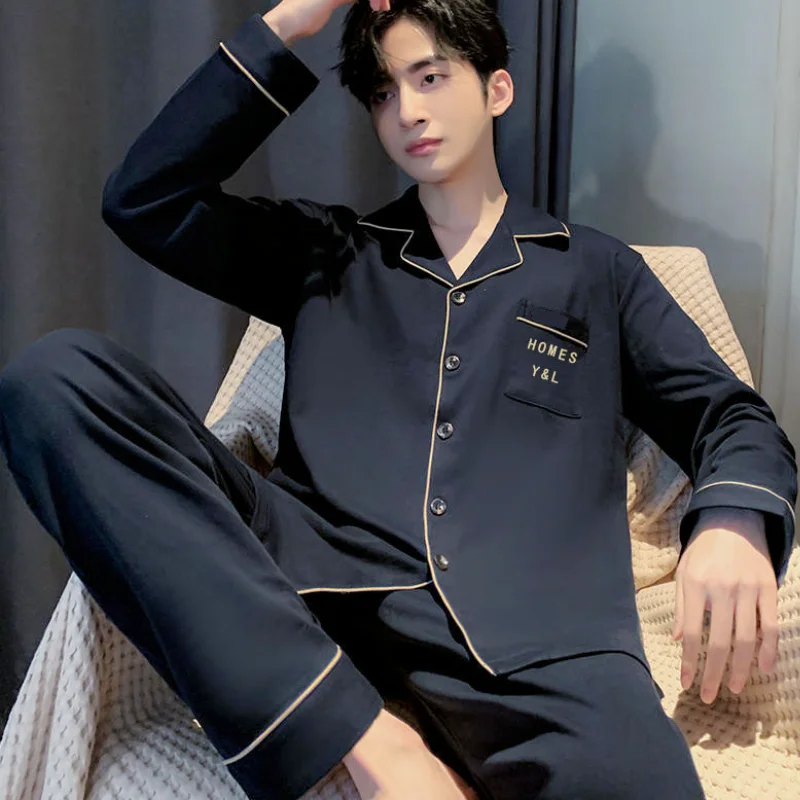 

Menswear Clothing New Men's Sports Suit Homewear Pajamas Youth Clothes Y2K Casual Wear Full Man Tracksuit Sweats Workout Set