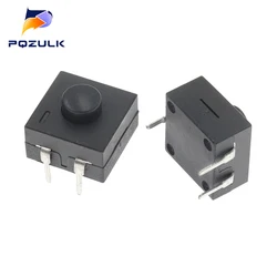 10PCS Double Row Vertical LED Flashlight Switch 3Pins ON-ON-OFF 12*12 213BS