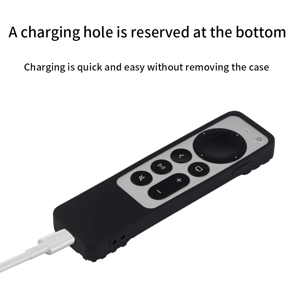 Universal Silicone Remote Protective Shell For Apple TV 4K Siri Remote Anti-Slip Shockproof Soft Cover Remote Protective Case