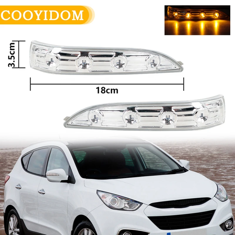 Car Rearview Mirror Turn Signal Lamp For Hyundai Tucson IX35 2010 2011 2012 2013 2014 Indicator Light 87624 2S200 / 876142S200