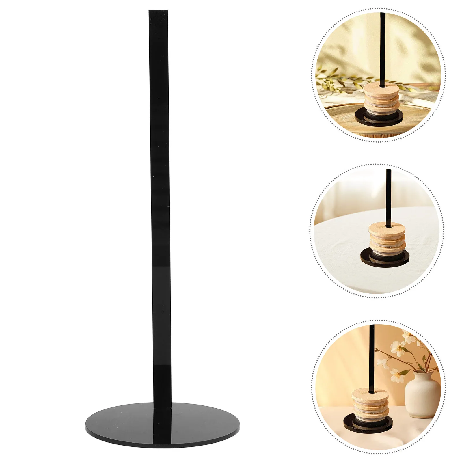 

Tumbler Lid Storage Rack Vertical Acrylic Organizer Desktop Mason Jar Cup Lid Holder Freestanding Stand for Bottles