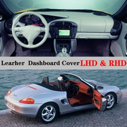 Dashboard Dash Mat Cover Leather Pad Sunshade Protection Nonslip Accessories For Porsche Boxster 986 1996 1997 1998 - 2004 2001