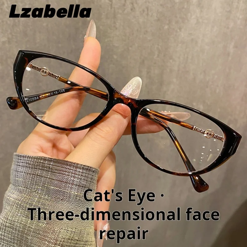 

Lzabella Fashion Cat Eye Frame Women's Ultra light Comfortable Myopia Glasses Frame Retro Tortoise Shell Eyeglasses L210584Z