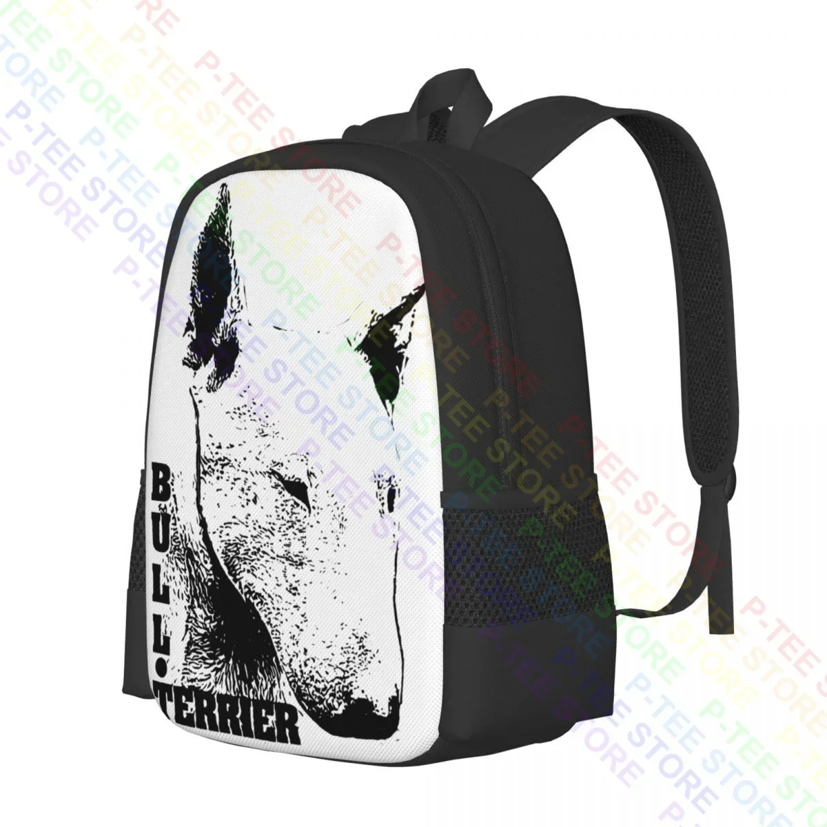 Bull Terrier Head Dog DesignBackpack Large Capacity Fashion Personalised