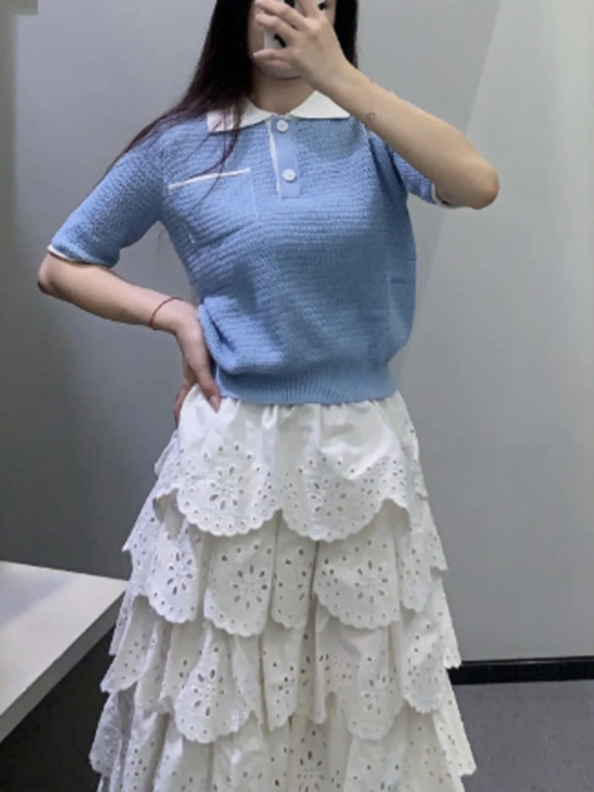 

Женский летний свитер Quali ED Fre Age-Defng из чистого хлопка с обработанным краем, стандартный крой