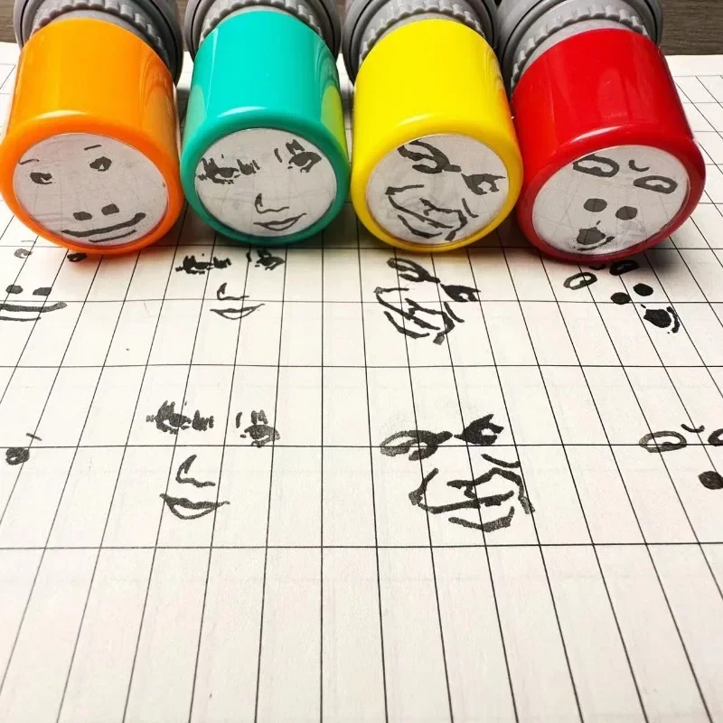Characters Funny Expressions Photosensitive Seal Peripheral Handbook Interesting Anime Action Series Children Toys Holiday Gifts